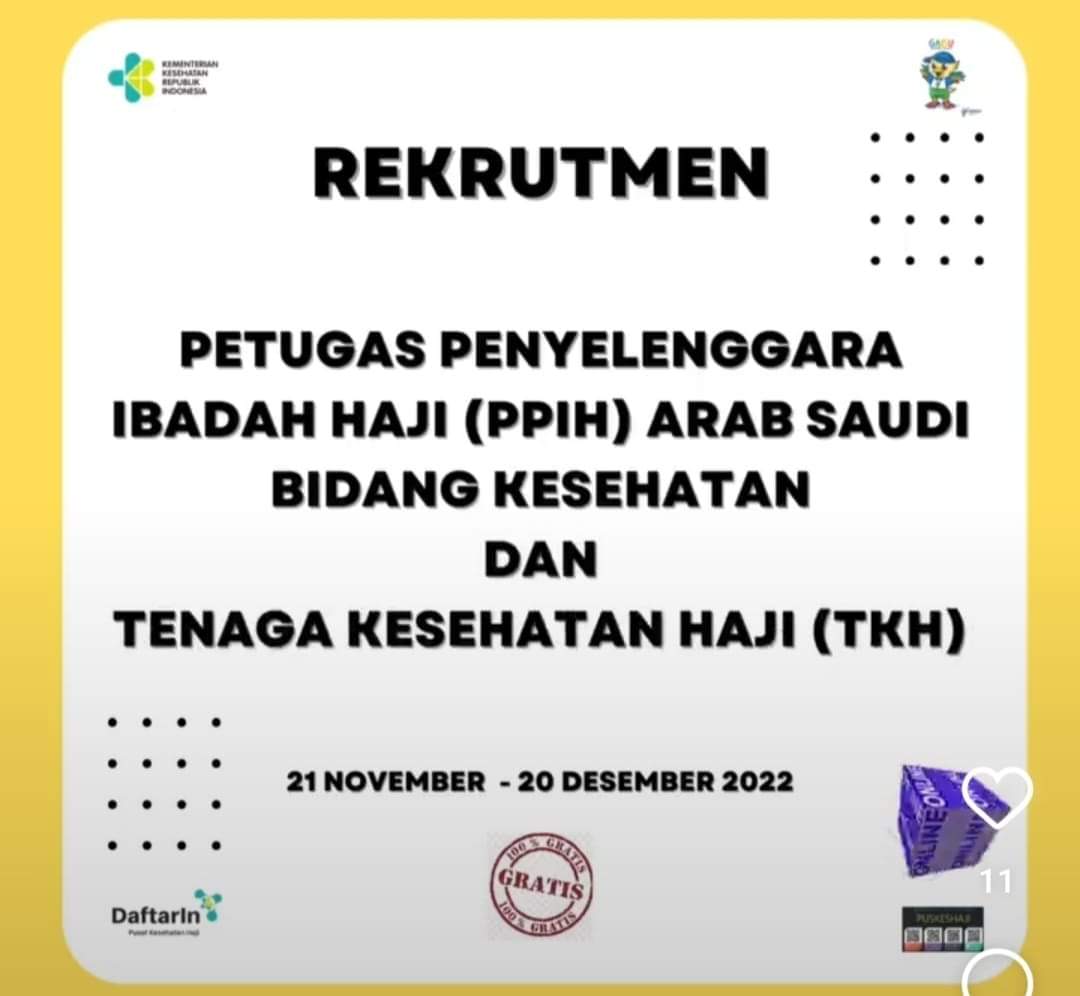 Rekrutmen petugas haji untuk tahun 2023
